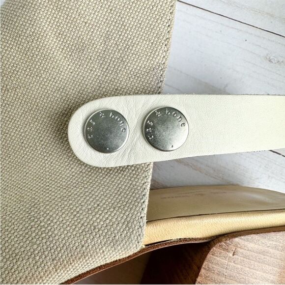 Rag and Bone Leigh Natural Canvas Open Toe Sandal - Picture 14 of 14